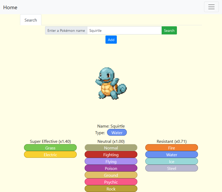 Pokémon Web App